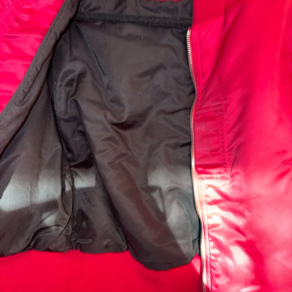 Rag & Bone New York Cropped Hot Pink Bomber Jacket Women’s size Small - Picture 11 of 12